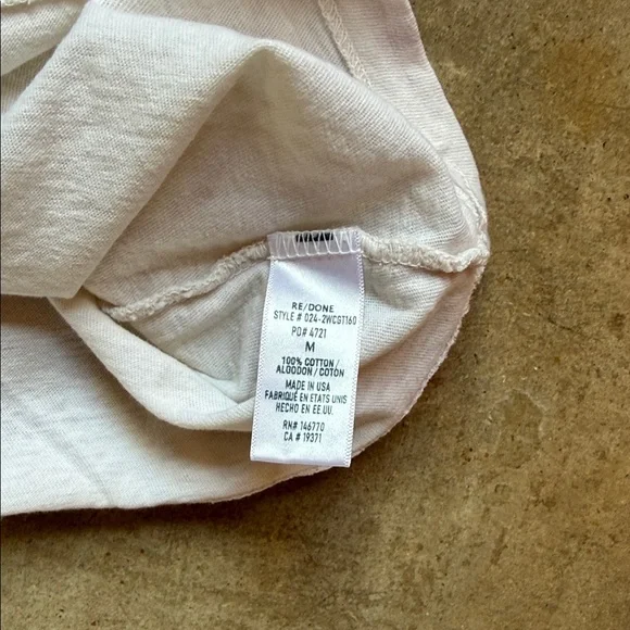 Hanes RE/done Women's Comic Print Tee - White - Picture 3 of 4